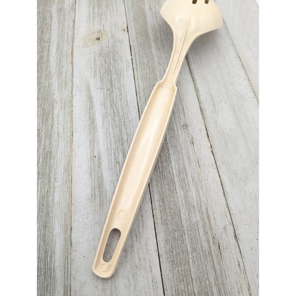 Ekco Slotted Serving Spoon #1 Almond Nylon Plastic 11" Vintage - Picture 6 of 8